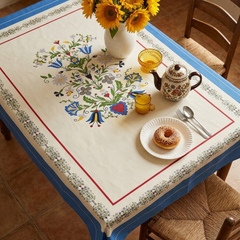 Elegant Ivory Charm Table Cover