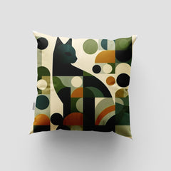 Abstract Geometric Cat Pattern Cushion Cover Pack of 4