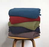 Waffles Terry Cotton Thermal Blanket