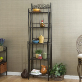 Clock Tower Kitchen Living Room Metal Organizer Storage Rack - waseeh.com