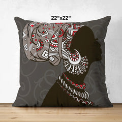 African Closeup Women Special Cushion Pack Of 2