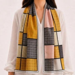 Vista Pane Silk Scarf