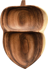 Acorn Leaf Solid Wood Guest Snack Kitchen Serving Tray - waseeh.com