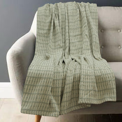 Cotton Thermal Blanket Green