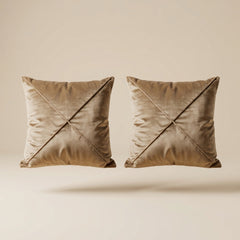 Azure Lines Cushion Covers Pack Of 2 floating on a light beige surface