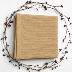 Waffle Nest Baby Blanket Camel
