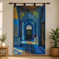 Blue Oasis Tapestry