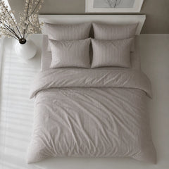Signature Cotton Satin Stripe Bedsheet Set