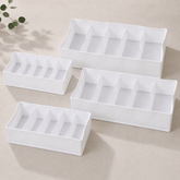 Transparent Clothes Compartment Box (Pack of 4)
