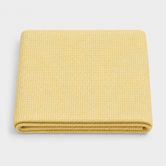 Cotton Thermal Blanket - Throw Light Lemon