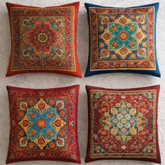 Vibrant Oriental Cushion Cover pack of 4