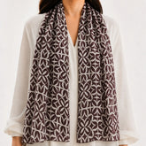 Maroon Georgette silk Scarf