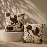 Bird and Woven Nest Garden Cushion Cover Pack Of 2
