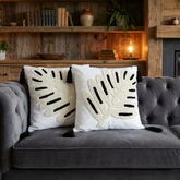 Modern Script Harmony Hand Sequin Cushion Cove pack of 2