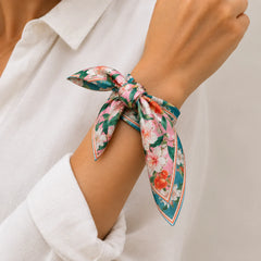 Elvara Bandana Set Pack Of 3 tied around a wrist close shot