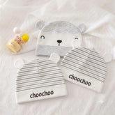 Organic Cotton Animal-Ear Baby Beanies - Pack of 3