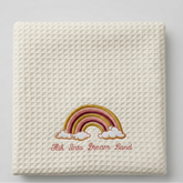 Dreamy Rainbow Baby Waffle Blanket