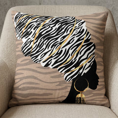 Tribal Lady Print Cushion Covers Pack Of 6