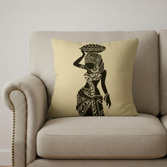 African Beige Cushion Covers Pack of 3