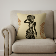 African Beige Cushion Covers Pack of 3