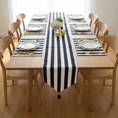 Parallel Grace Table Runner with Mats