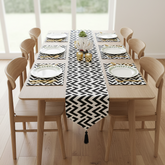 Parallel Grace Table Runner with Mats