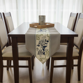 Elegant Floral & Geometric Table Runner