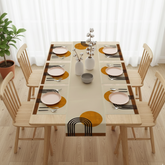 Abstract Art Table Runner With Mats