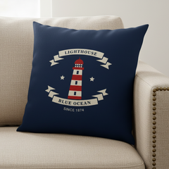 Blue Ocean Light House Cushion Cover Pack of 2