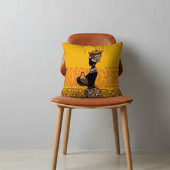 Yellow African Cushion Covers Pack of 3