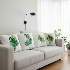 Golden Monstra Plant Cushion Covers Pack 4