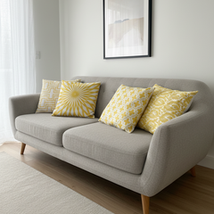 Radiant Bloom Cushion Cover