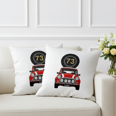 Personalised Car Number Plate Cushion Cover (Pack of 2)