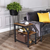 Industrial Table with Shelves (3-Tier) - waseeh.com