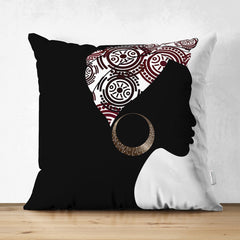 African Closeup Women Cushion Pack 4