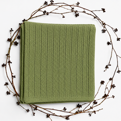 Waffle Nest Baby Blanket Sage