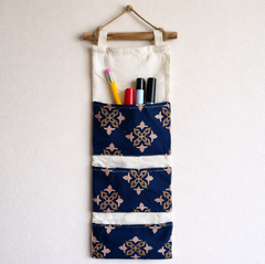 Ethnic Style Chenille Hanging Wall Organizer