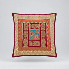 Sunehri Bloom Cushion Cover