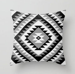 Aztec Black Geometric Cushion Cover Pack of 4