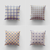 Arabesque Pattern Cushion Case Pack Of 4