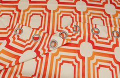 City Block Curtains Orange-Yellow texture