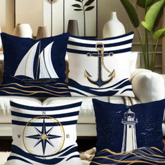 Maritime Adventure Anchor Cushion Covers Pack of 4