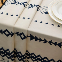 Geometric Print Table Cover