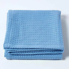 Organic Cotton Waffle Baby Blanket Sky Blue