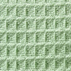 Organic Cotton Waffle Baby Blanket Green
