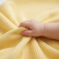 Luxe Baby Waffle Blanket Yellow
