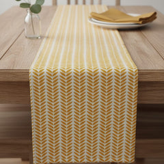 Yellow Leave Table Runner