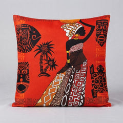 African Closeup Women Cushion Pack 4