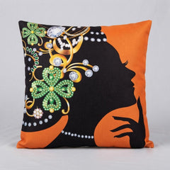 African Closeup Women Cushion Pack 4