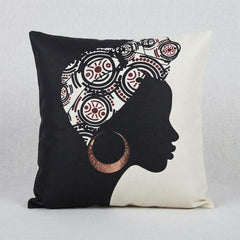 African Closeup Women Cushion Pack 4